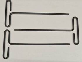 31609 Eklind 3-piece 9/64 Inch X 6 T-handle T-key Hex Allen Key Lot Set Usa