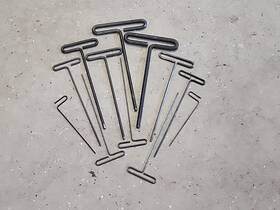 32190 Eklind Elkind T Handle Allen Wrench Set Of 12 Hex Keys Mixed Sizes Usa 1900