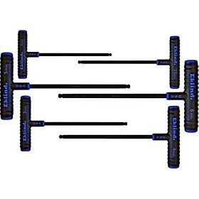64806 Eklind Power-t Handle Ball-hex Key Allen Wrench 6pc Set Metric Mm Sizes
