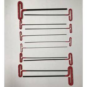 Eklind 705353257223 15 Inch Sae Sizes 5/64 To 3/8 Cushion Grip Hex T-key Allen Wrench Se
