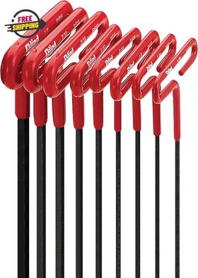 53168 Eklind 705353281037 Cushion Grip Hex T-key Allen Wrench - 8pc Set Sae Inch Sizes 3/32-1
