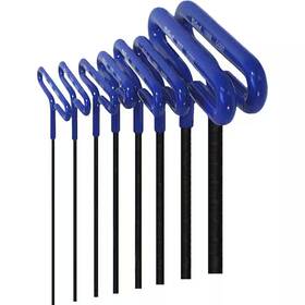 Eklind 705354008312 6 Inch Series Cushion Grip Hex T-key Set With Pouch Size 2 Mm To 10 8-piece