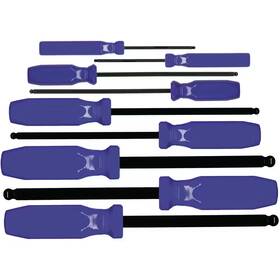 Eklind 711181255386 Metric Mm Sizes 1.5-10 Ball-hex Allen Screwdriver 9-piece Set