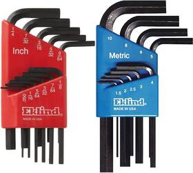 10111 Eklind 711181948493 Hex-l Key Allen Wrench Set 11 Piece Sae Sizes 0.050-1/4 In