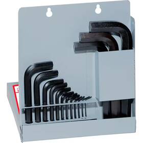 Eklind 726084691063 Short Series Hex-l Key Set With Metal Box Sizes 0.028 Inch To 5/8 18-piece