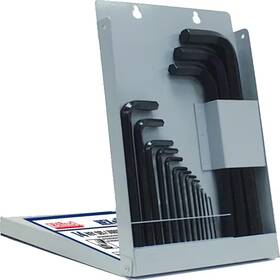Eklind 744110307313 Hex-l Key Allen Wrench - 14-pieces Set Metric Mm Sizes 0.9-17 Long Series With M