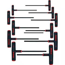 Eklind 744110981339 9 Inch Series Power-t T-handle Hex Key Set With Pouch Sizes 5/64 To 3/8
