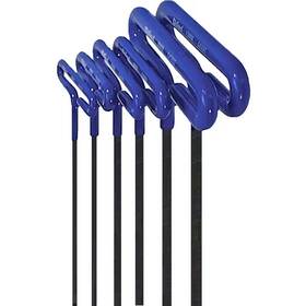 Eklind 744759451194 6 Inch Series Cushion Grip Hex T-key Set With Pouch Size 2 Mm To 6-piece