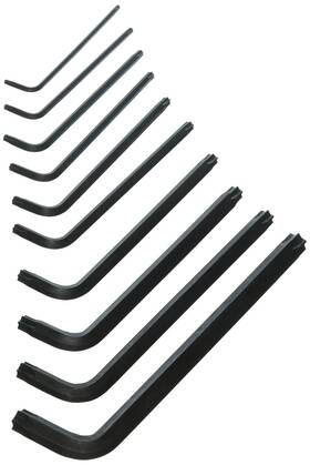 T10-t55 Eklind Tool 037516109101 10910 Torx Star L-key - 10pc Set Long Series