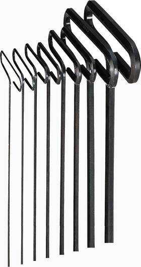 Eklind Tool 037516351982 35198 Std Grip Hex T-key Allen Wrench - 8pc Set Metric Mm Sizes 2-10 9in Shaft