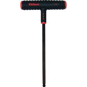 Eklind Tool 037516618160 61816 1/4 Inch Power-t T-handle Ball-hex T-key Allen Wrench Black/red