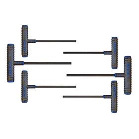 Eklind Tool 037516646064 64606 Power-t Handle Hex Key Allen Wrench - 6pc Set Metric Mm Sizes 2-