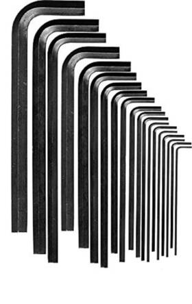 Eklind Tool 037516871695 87169 Hex-l Key Allen Wrench - 17pc Set Metric Mm Sizes 0.7-19 Short S