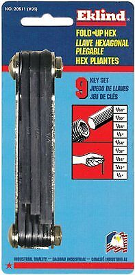 269-20911 Eklind Tool #91 5-64-1-4 Size Fold-up Hex Key Set