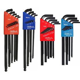 17222 Eklind Tool 313033842814 Double-ball-hex Allen Wrench Combo Sae/metric Extra Long 22pc