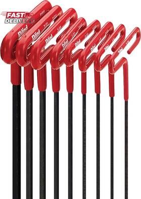 53168 Eklind Tool 313038681685 Cushion Grip Hex T-key Allen Wrench - 8pc Set Sae Inch Sizes 3/32-1