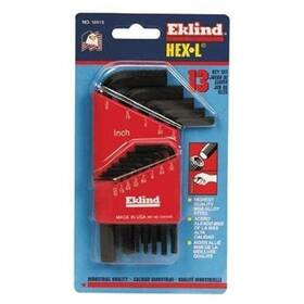10113 Eklind Tool Company 43 13 Piece Sae Short Hex-l Hex Key Set