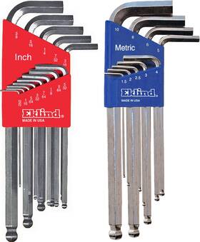 13322 Eklind Tool Company 313045651640 Bright-ball-hex L-key Allen Wrench Combo- Inch / Mm 2 Sets 22