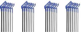 55166 Eklind Tool Company 445018033092 Cushion Grip Metric T-handle Hex Key Set 6pc 6 Inch Shaft 4 Pack