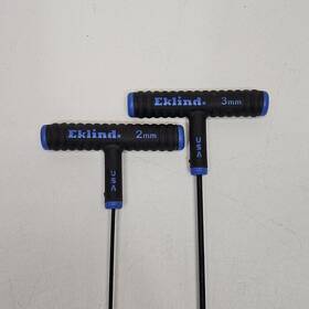 64830 Eklind Tool Company 445020194170 Set 2 Pcs 64920 2mm 3mm T-handle Hex T-key Allen Wrench