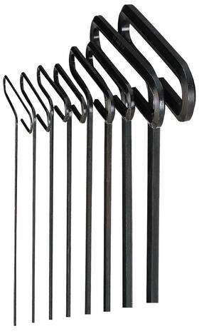 33168 Eklind Tool Company 445024721785 Std Grip Hex T-key Allen Wrench - 8pc Set Sae Inch Sizes 3/32-1/4 6