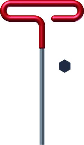51628 Eklind Tool Company 445025787704 7/16 Inch Cushion Grip Hex T-handle T-key Allen Wrench