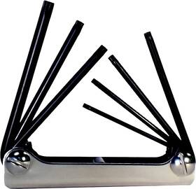 T10-t40 Eklind Tool Company 971473128297 22571 Classic Steel Handle Fold-up Torx Star Key - 7pc Set