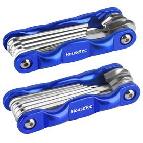 Elayce 789605431418 Allen Wrenches Sets - 17pcs Hex Key Set Metric And Standard Sae Folding K