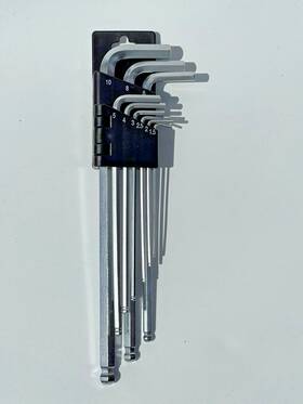 Gu1872 Expert Hex Key Ball End Set 9pce 1.5 - 10mm Mechanical Engineering Tool