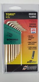Usa.39232 Factory Sealed Bondhus 8pc Torx Star L Wrench Set T6-t25.made In