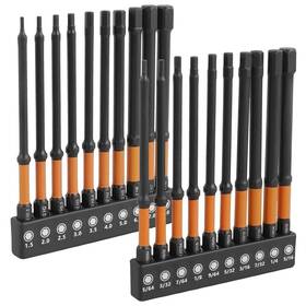 31553580 Famiwin Impact 4 Inch Long Hex Head Drill Bit Set 20pcs Allen Wrench Black Orange