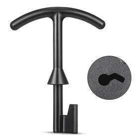 Feekoon-meter-0138 Feekoon Water Meter Box Key Cover Opening Tool Metal T Wrench Hook 5.5 Inch