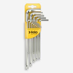 F65085 Felo Ball End Sae Hex L-key Set 0.05 Inch - 3/8 13 Pieces