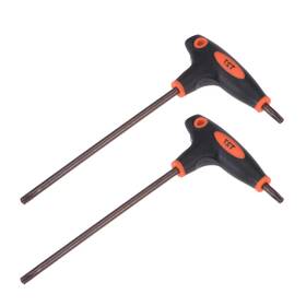 Fipux 639664287177 2pack T27 Anti Tamper Proof Torx Key T-handle Dual End Wrench S2 Steel