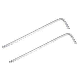 Fipux 639664287283 2pack 3/16 Inch Ball End Hex Wrench L Shaped Long Arm Cr-v Repairing Tool Sae