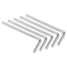 Fipux 639664287306 5pack 3mm Hex Key Wrench L Shaped Cr-v Repairing Tool