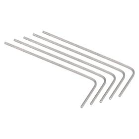 Fipux 639664287320 5pack 0.7mm Hex Key Wrench L Shaped Cr-v Repairing Tool