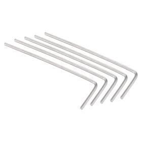 Fipux 639664287399 5pack 0.9mm Hex Key Wrench L Shaped Cr-v Repairing Tool
