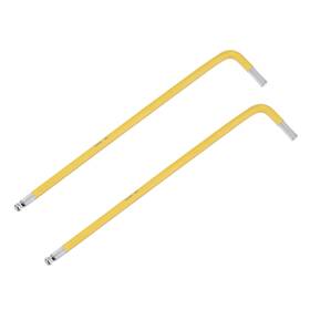 Fipux 639664287450 2pack 4mm Ball End Hex Key Wrench L Shaped Long Arm S2 Steel Repairing Tool