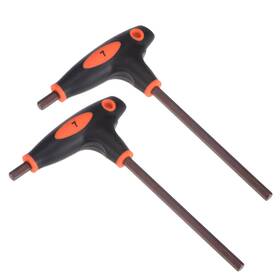 Fipux 766549710373 2pcs T-handle Hex Key 7mm S2 Metric Size Wrench For Auto Maintenance