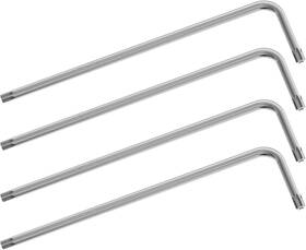 T10-4pc Focmkeas 4pcs T10 Long Tamper Proof Torx Hex Key Bit Wrench Anti Star Screwdriver