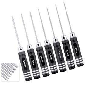 U6f0392 Frihobby Hex Screwdriver Set 0.9mm 1.27mm 1.3mm 1.5mm 2.0mm 2.5mm 3.0mm 7pcs Head