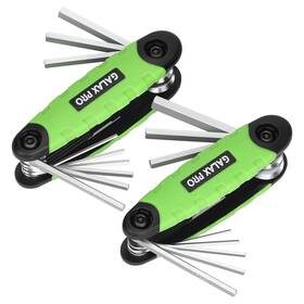 Galax Pro 973423094168 Hex Key Set17pc Folding Allen Wrench Set - Tool 2 Pack Portable