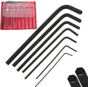 Galepromot 740207166047 7 Pcs Black Mini Micro Hexagon Hex Allen Key Set Wrench Screwdriver Tool Kit