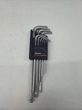 627132 Garant L-wrench With Retainer Ball Set 9 Pc 1.5 To 10 Mm 627132 Garant L-wrench With Retainer Ball Set 9 Pc 1.5 To 10 Mm