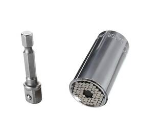 Wt-06018 Gator Grip Chrome Universal Socket Self Adjusting Wrench Made In Usa