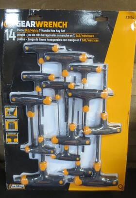Gearwrench 099575835148 14 Piece Sae/metric T-handle Hex Key Set - 83514