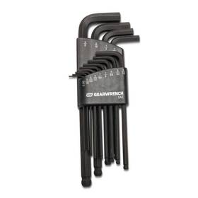 Gearwrench 744759626455 Sae Long Arm Ball End Hex Key Set With Caddy 13-piece
