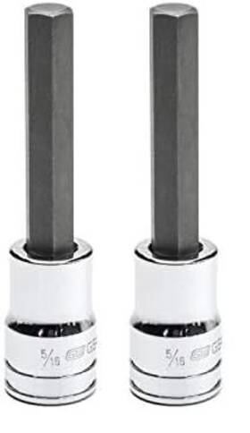 82527 Gearwrench 3/8 Inch Drive Mid-length Hex Bit Sae 1 Count Pack Of 2 Multi