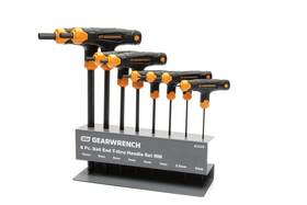 83520 Gearwrench 8 Piece Metric T Handle Ball End Hex Key Set 2mm To 10mm
